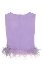 FEATHER TOPS IN LAVENDER