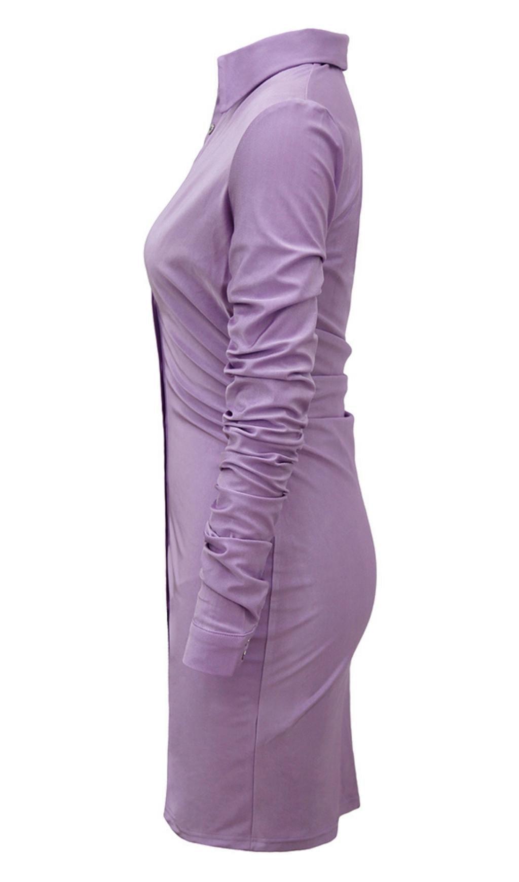 SKIRT MIDI DRESS IN PURPLE