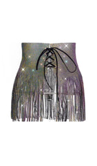 SEQUIN CRYSTAL MINI SKIRT