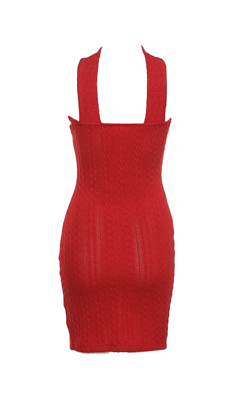 Halter tube top dress