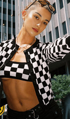 Two-piece long-sleeved cardigan（Two Pieces Suit)