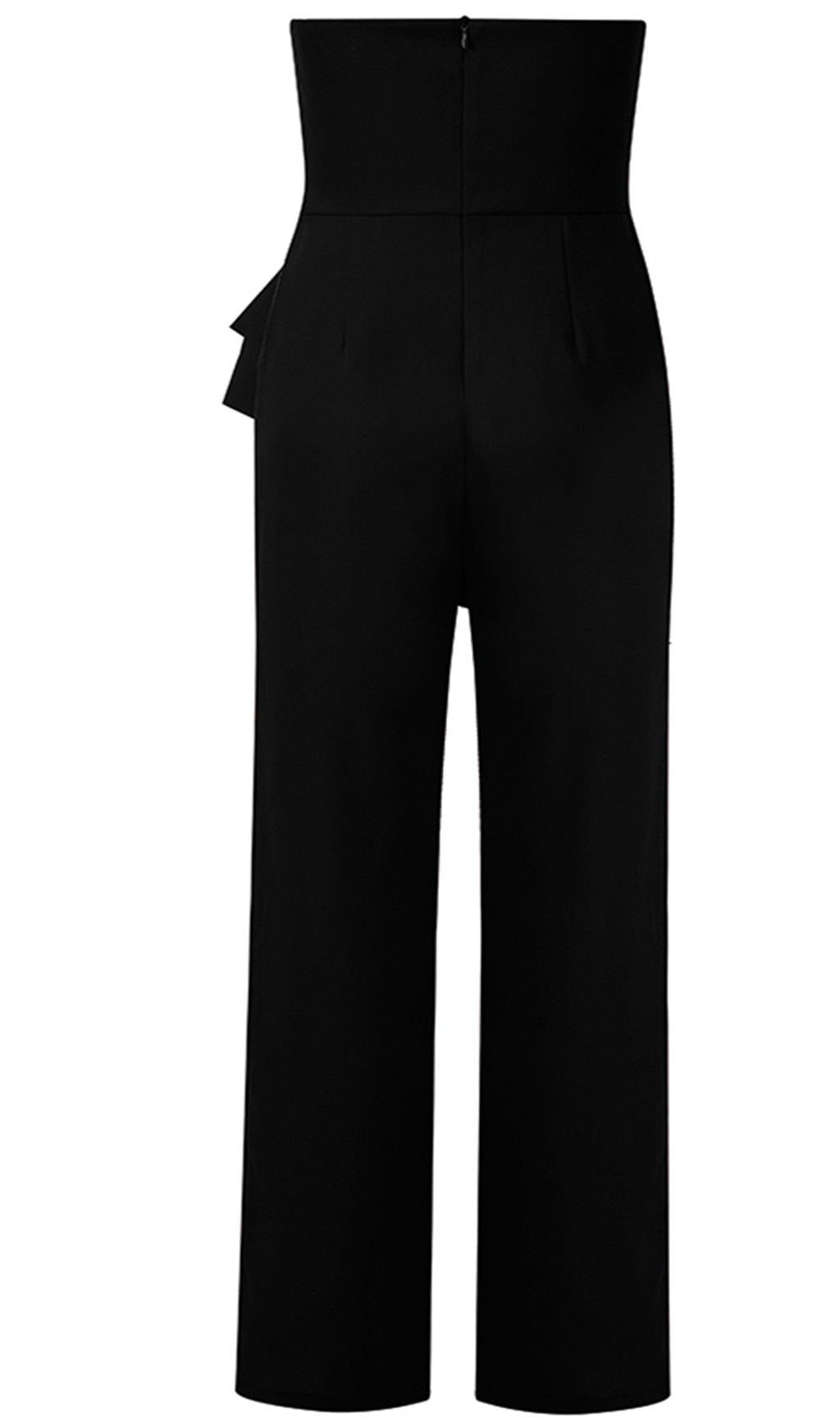 BOWKNOT HIGH WAIST SLIM FIT JUMPSUIT