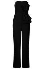 BOWKNOT HIGH WAIST SLIM FIT JUMPSUIT