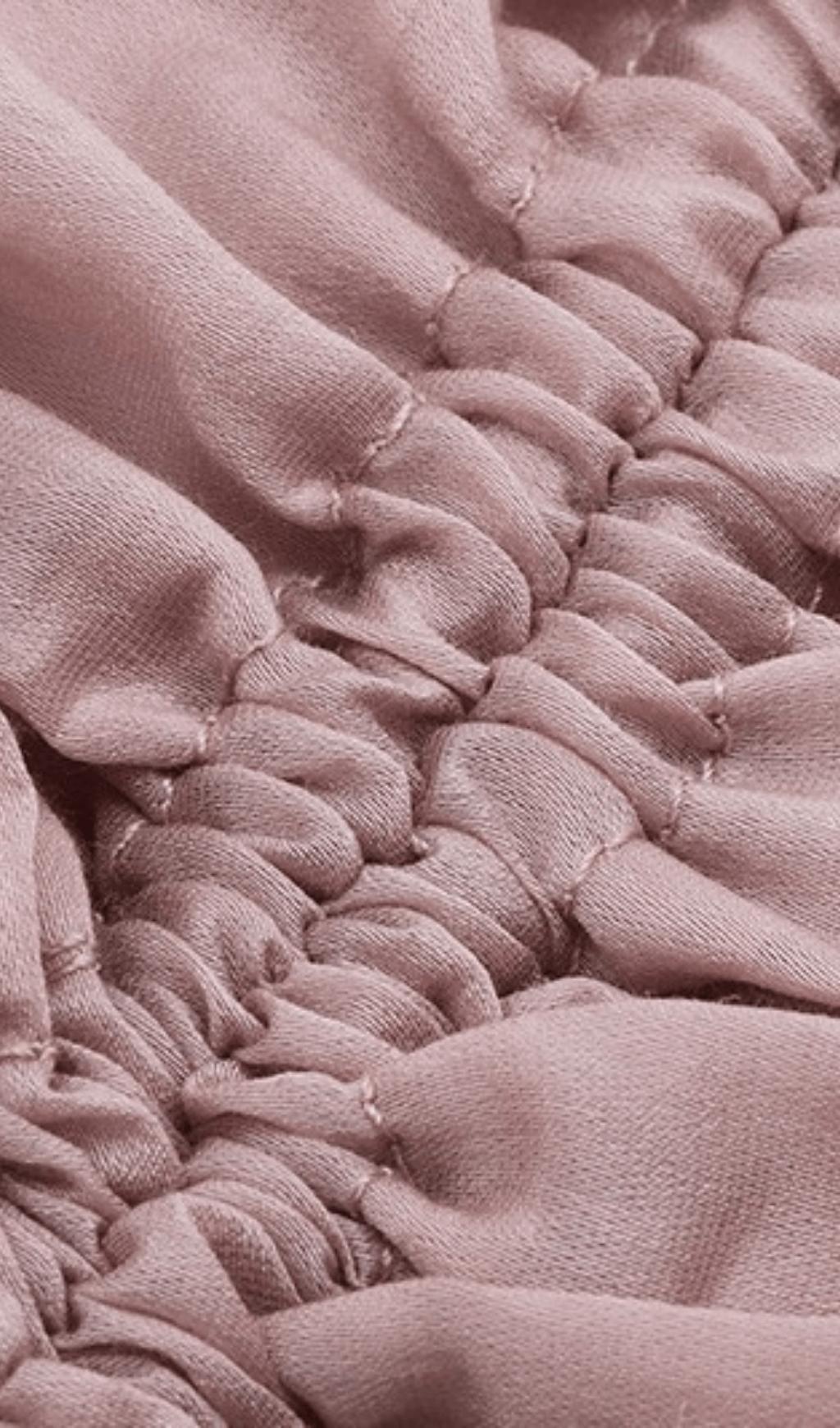 PINK ONE-SHOULDER GATHER DRES