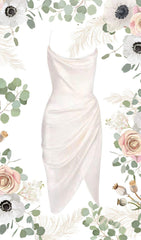 IVORY SATIN BALCONY CORSET DRESS