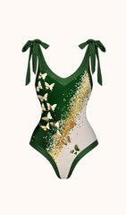 Buffy Swimwear Two Piece Set In Green