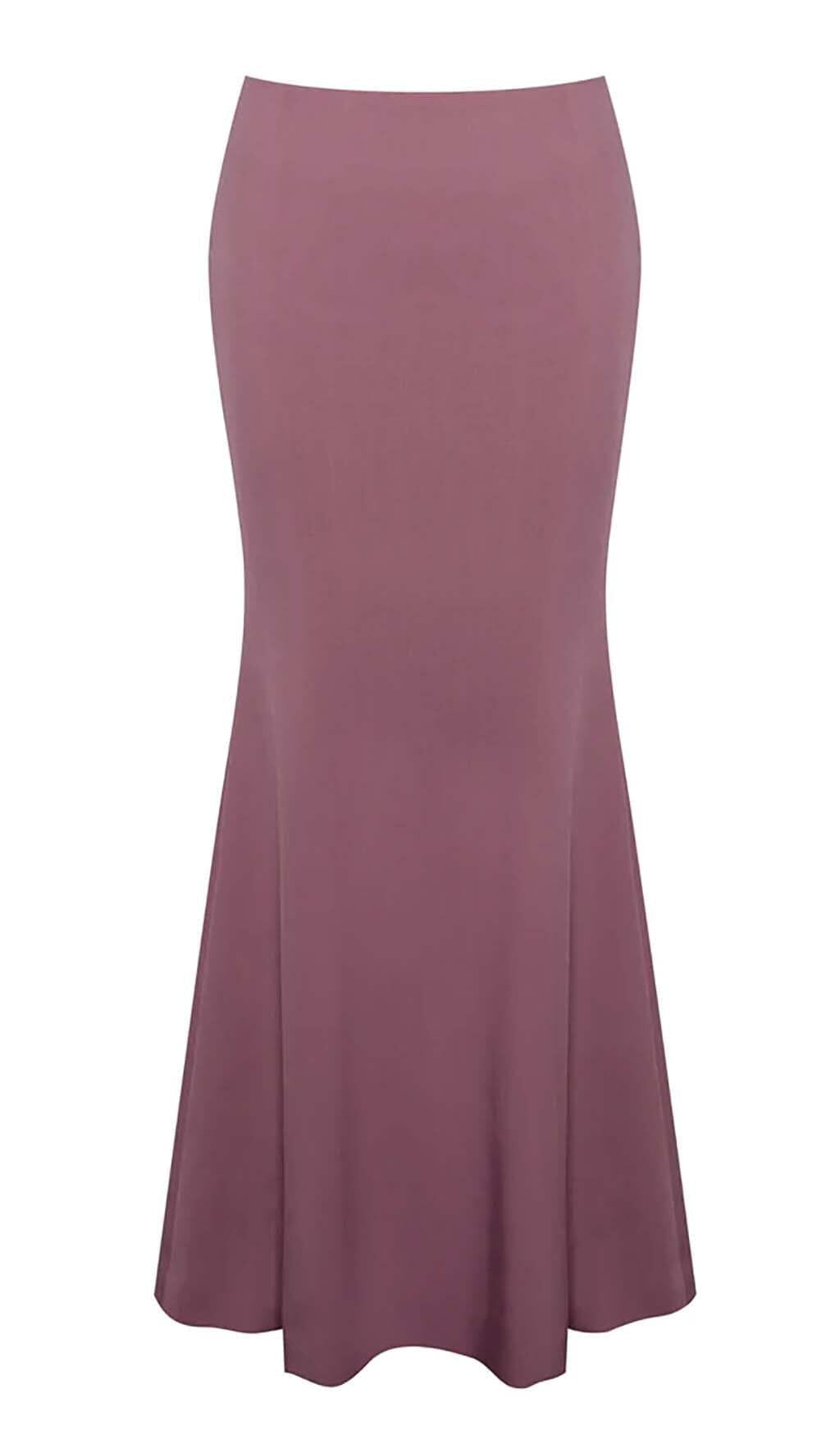 CRYSTAL CORSET MIDI DRESS IN AMETHYST