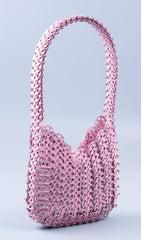 CHAINMAIL BAG IN PINK