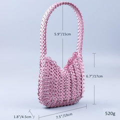 CHAINMAIL BAG IN PINK