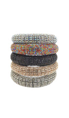 COLOURED CRYSATL HAIR CLASP