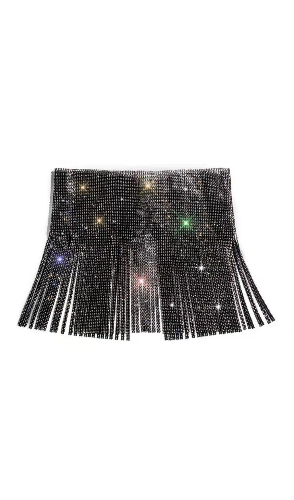 SEQUIN CRYSTAL MINI SKIRT