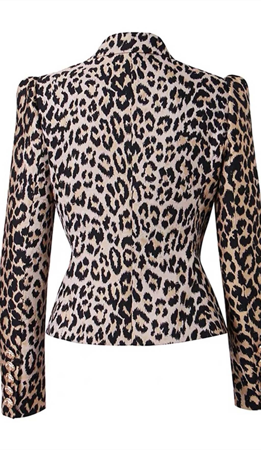 LEOPARD BREAST JACQUARD JACKET