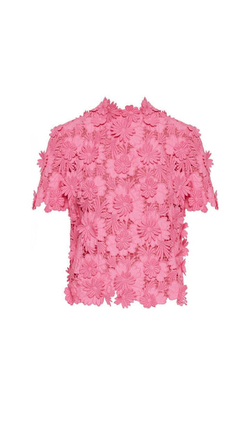 Strong Feelings A-Line Floral Embroidery Dress Black