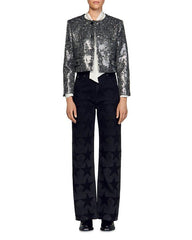 FUNN SEQUINED CROPPED JACKET