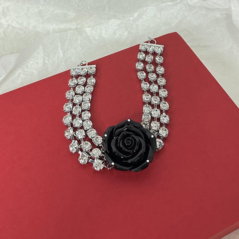 CRYSTAL ROSE NECKLACE