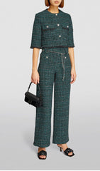 TWEED TAILORED TROUSERS