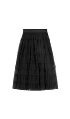 TIERED TULLE SKIRT