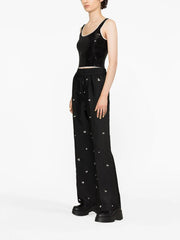 OVERSIZED EMBELLISHED TAFFETA PANTS