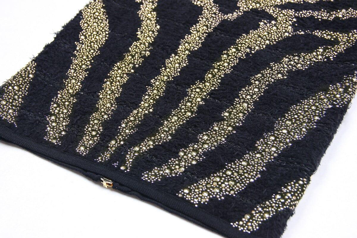 RHINESTONE KNITTED SKIRT