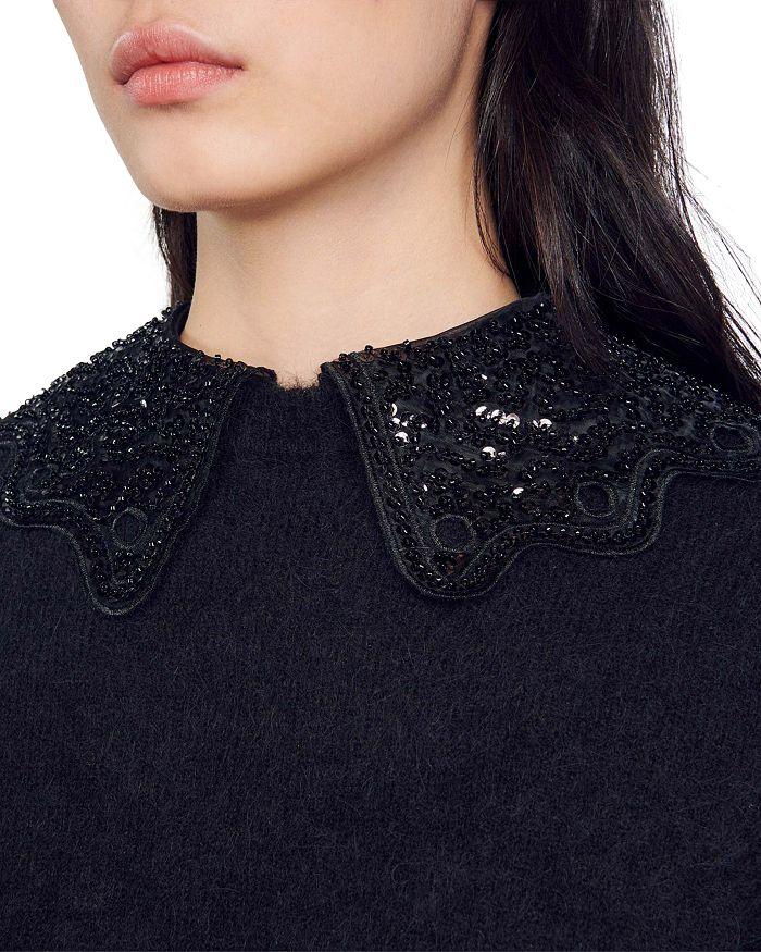 EMBELLISHED COLLAR SWEATER