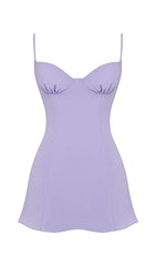 CHRISTIANA LAVENDER MINI DRESS