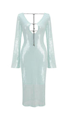 ETTELE MAXI DRESS IN LIGHT MINT