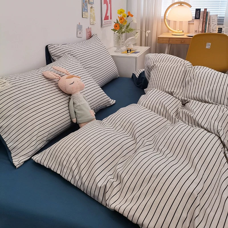 Gingham Plaid Duvet Cover Set