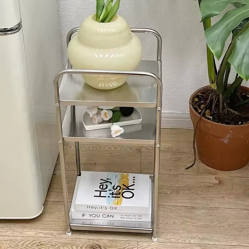 Retro Stainless Steel Side Table