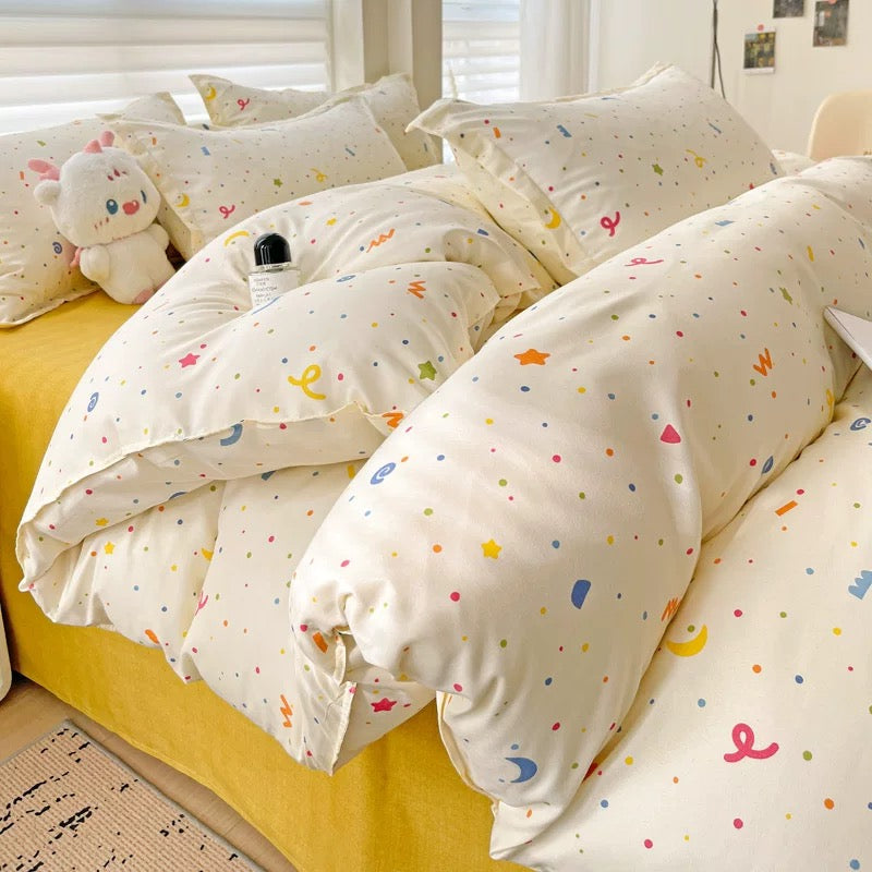 Rainbow Dot Bedding Set