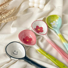 Ceramic Flower Spoon