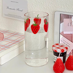 Strawberry Glass Cup