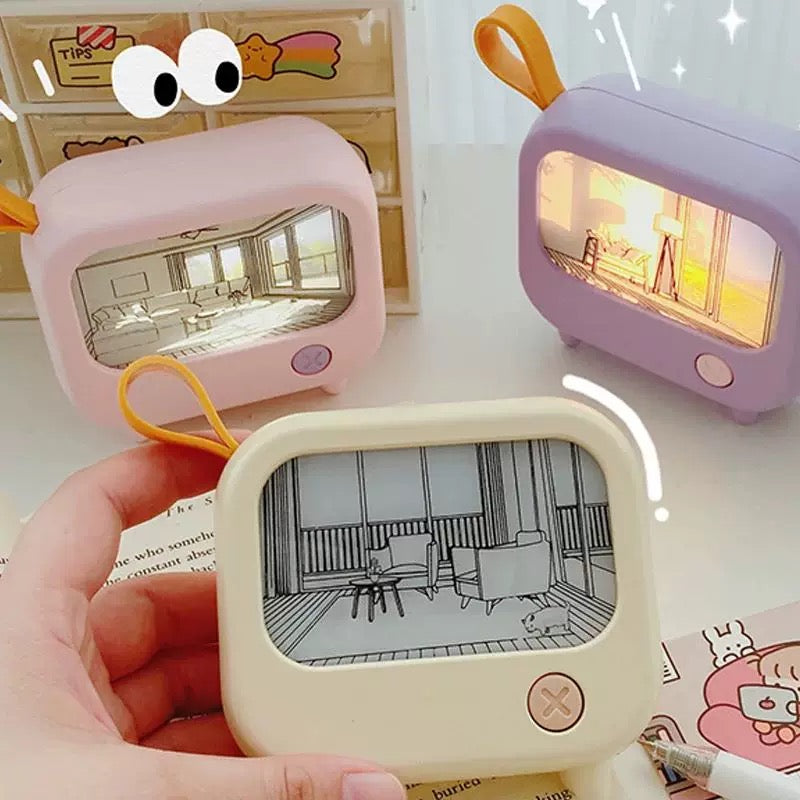 TV Painting Night Light