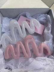 Colorful Jelly Wave Hairpin