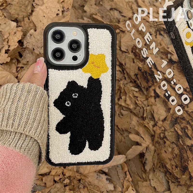 Korean Plush IPhone Case