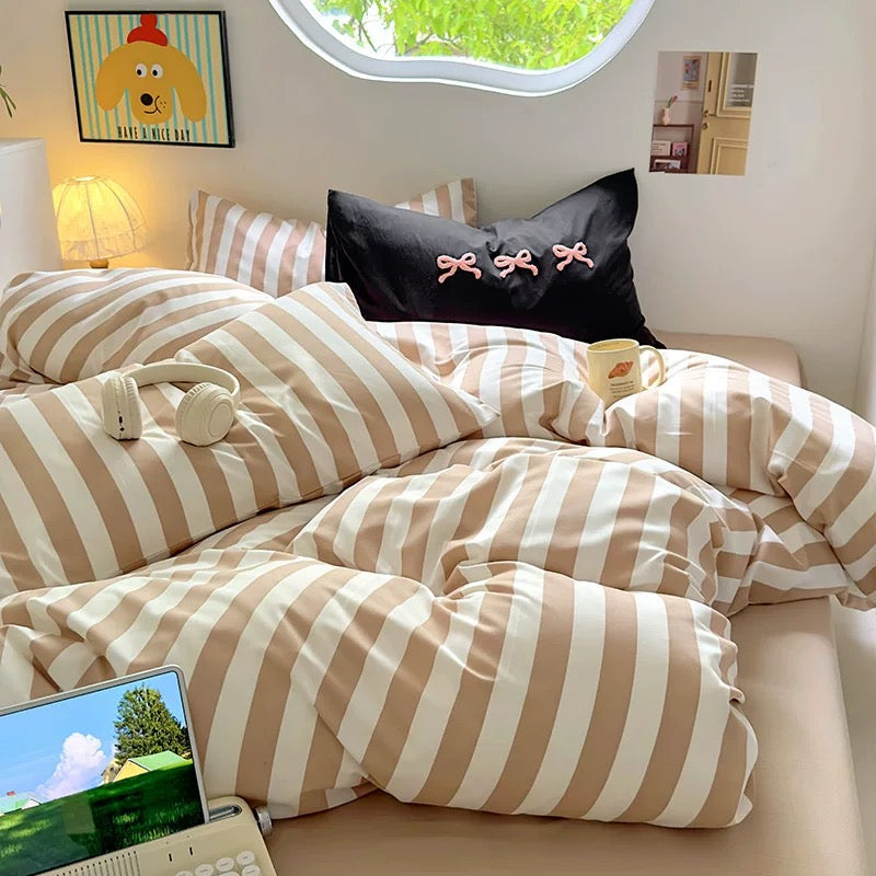 Yellow Polka Dot Bedding Set