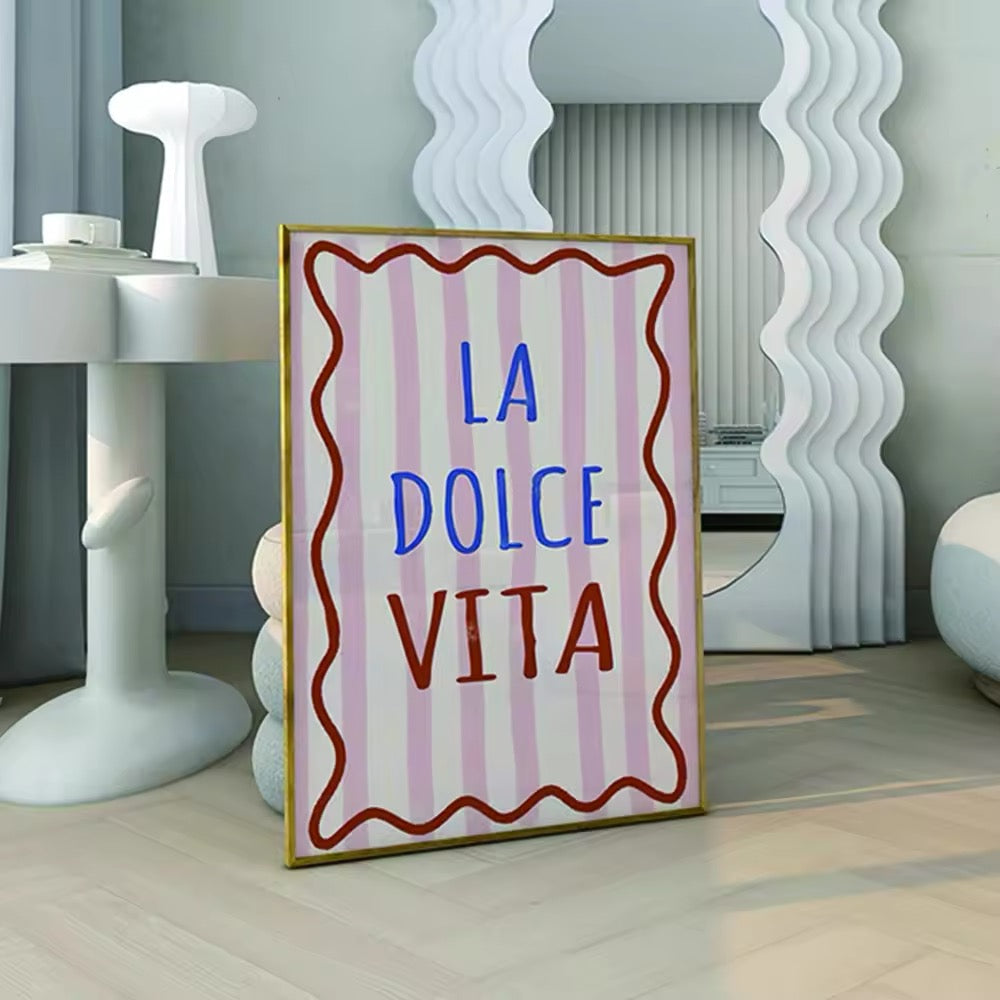 La Dolce Vita Quote Poster