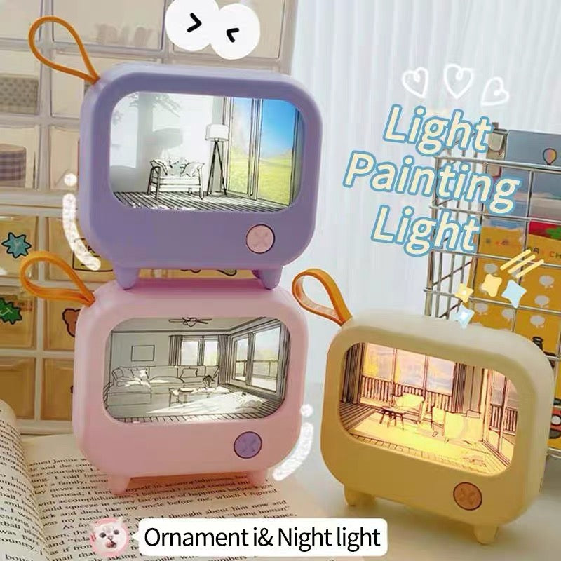 TV Painting Night Light