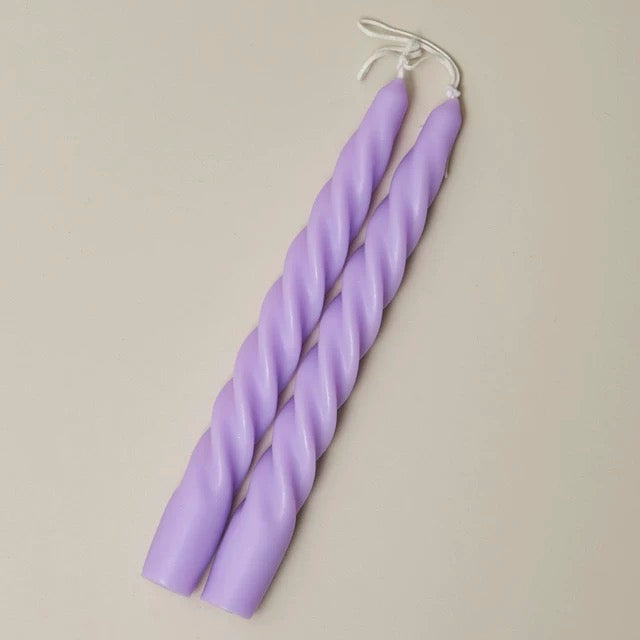 2 pc Spiral Candles