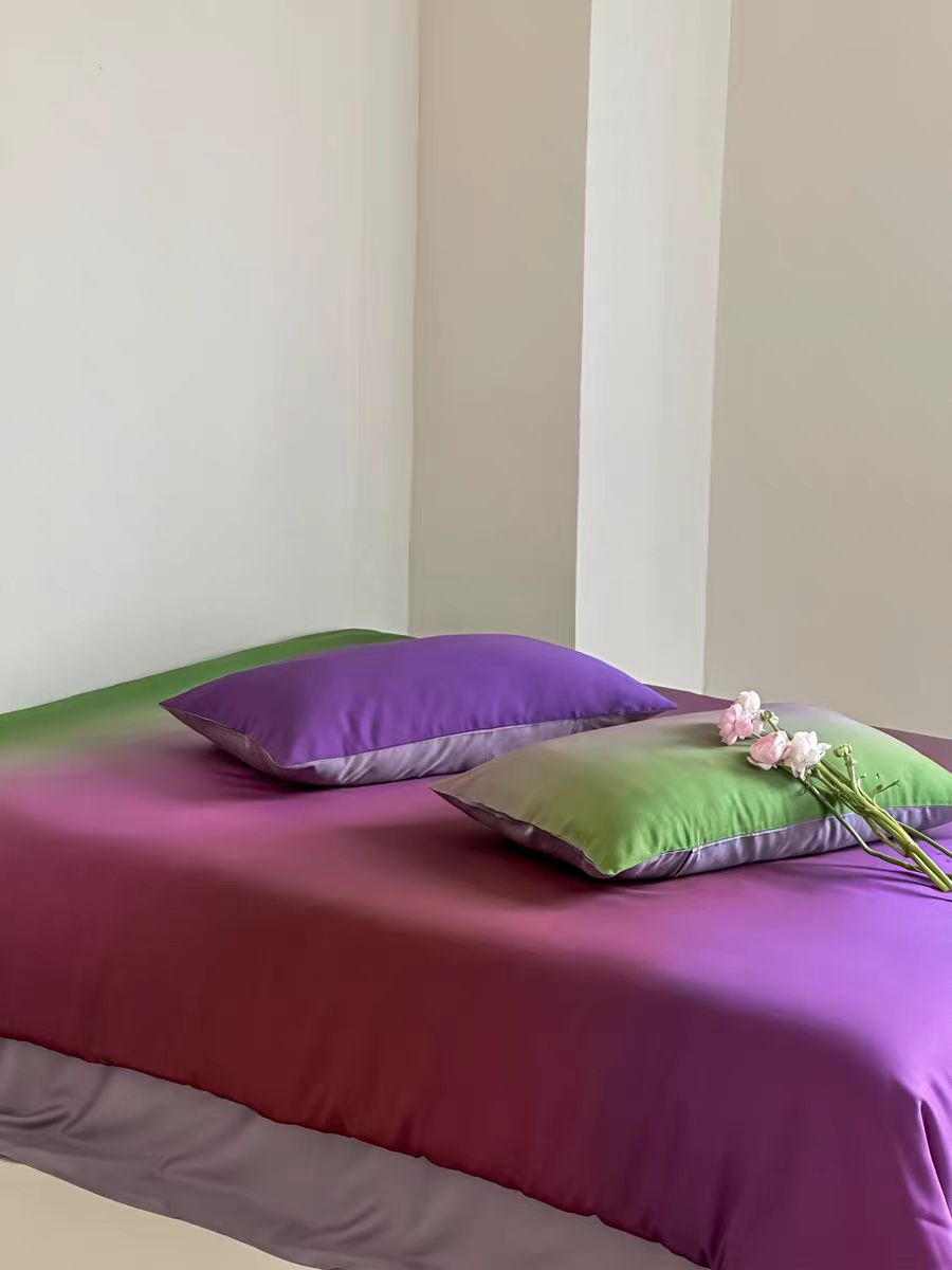 Luxury Ombre Aurora Bedding Set - Green