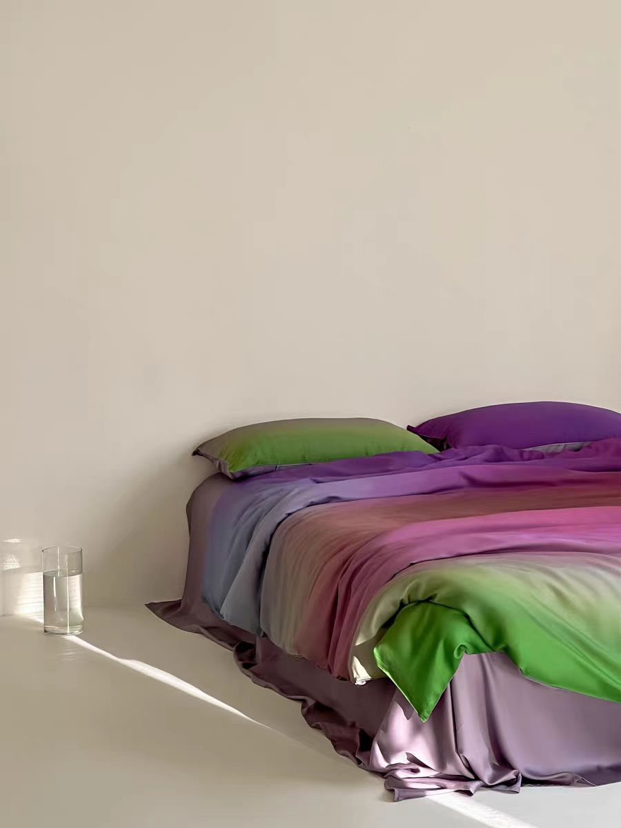 Luxury Ombre Aurora Bedding Set - Green