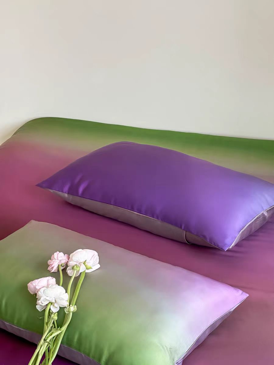 Luxury Ombre Aurora Bedding Set - Green