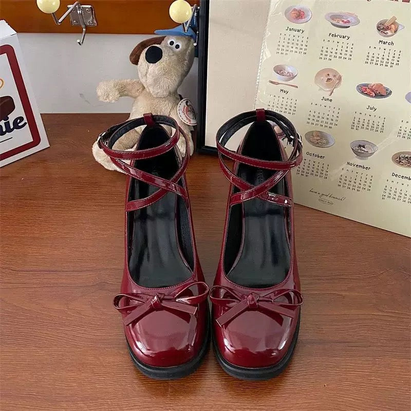 Red Mary Jane Heels