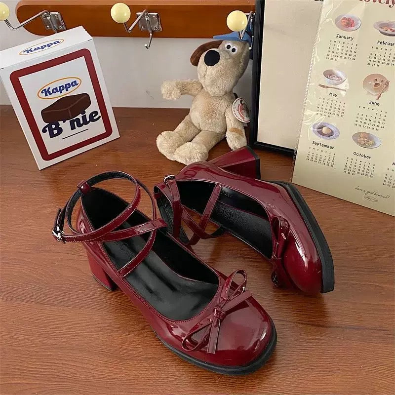 Red Mary Jane Heels