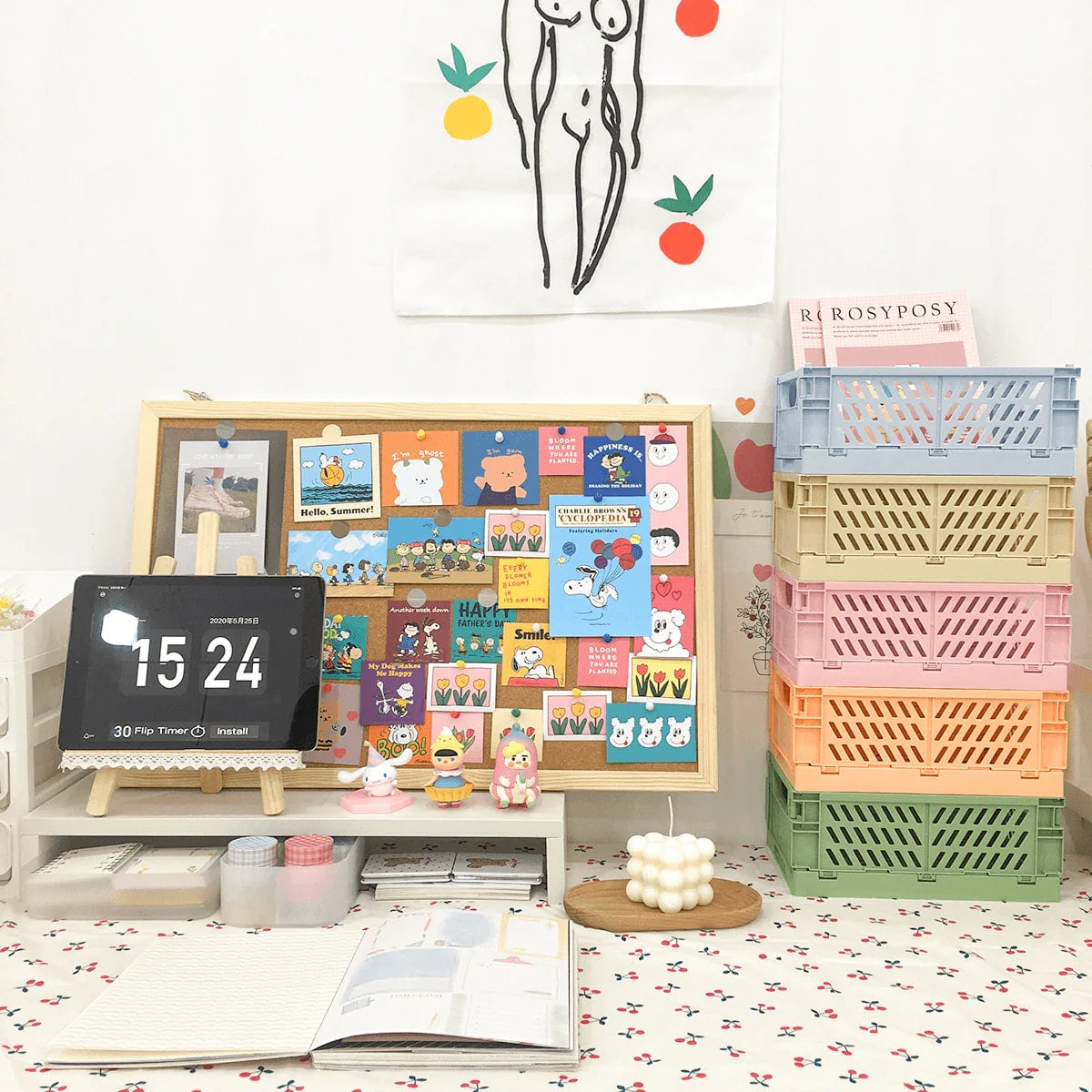 Pastel Storage Crates