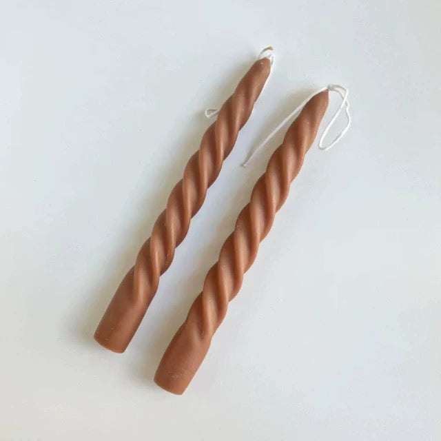 2 pc Spiral Candles