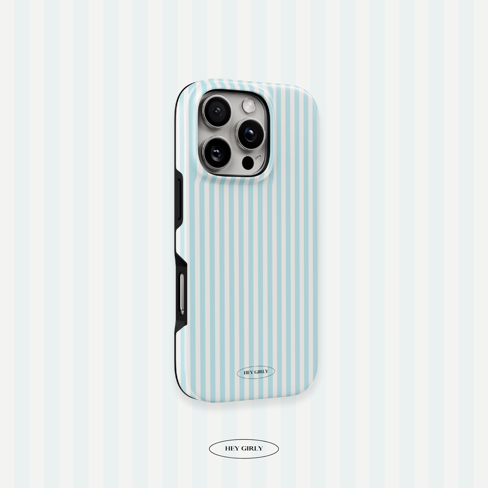 Blue Striped iPhone Case