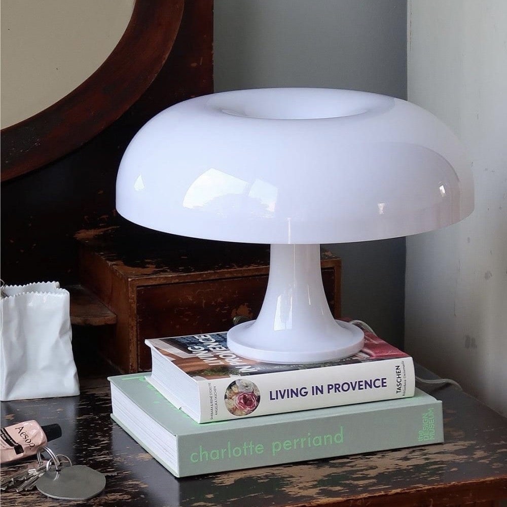White Mushroom Table Lamp