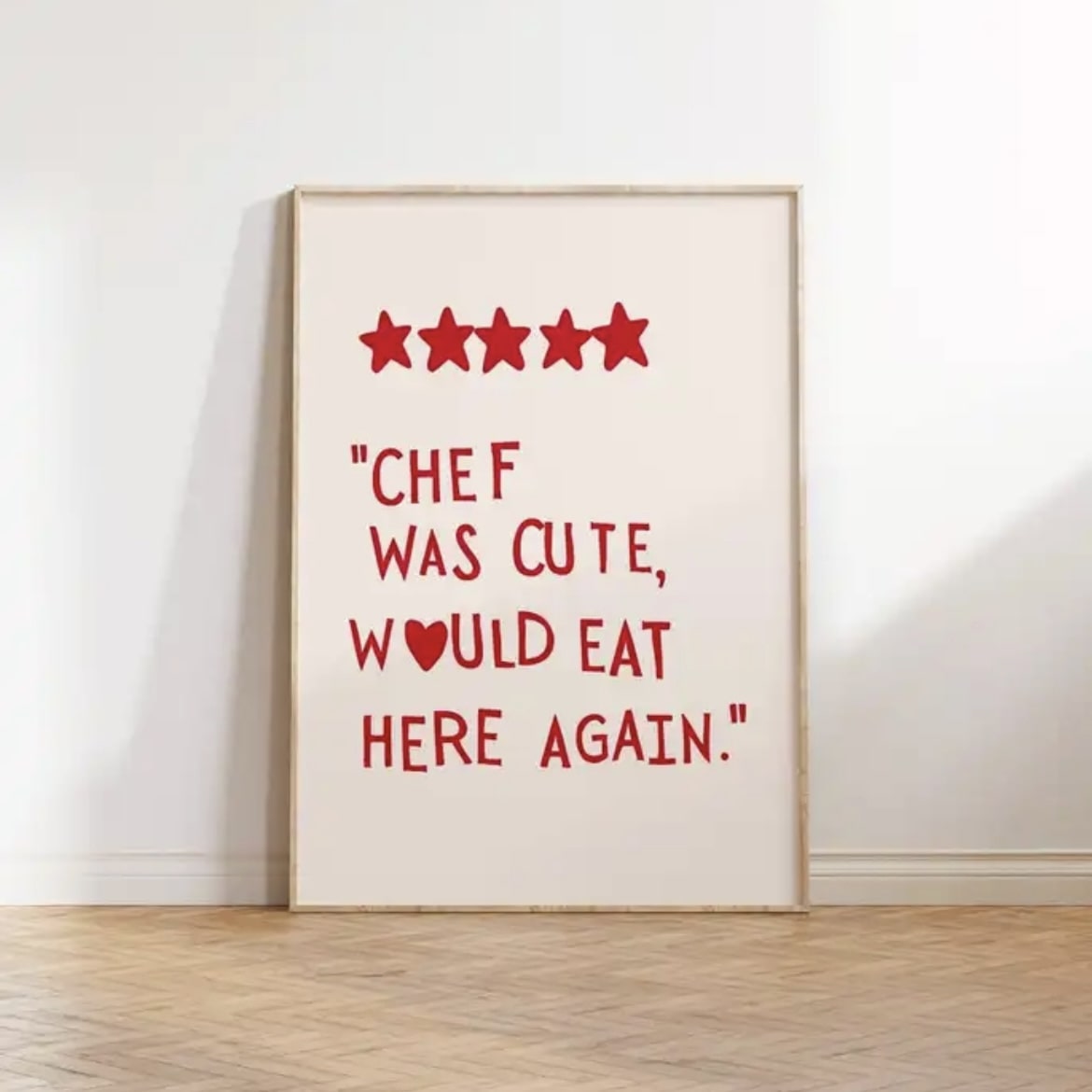 Heart Red Quote Poster