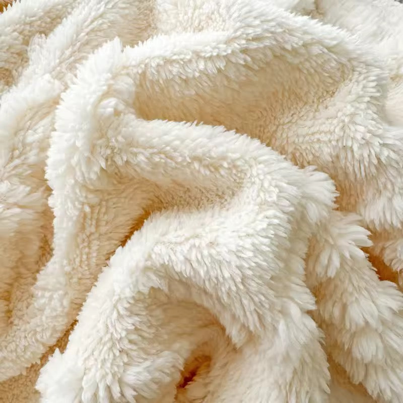 White Butterfly Flannel Blanket