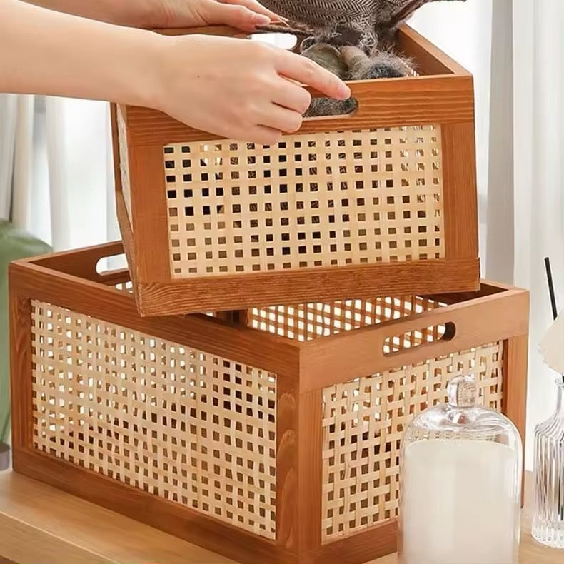 Retro Wood Storage Box